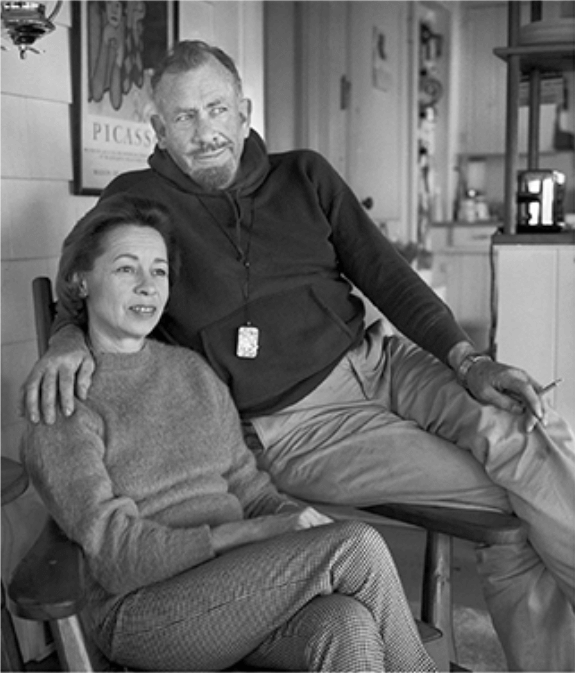 John and Elaine Steinbeck portrait photo